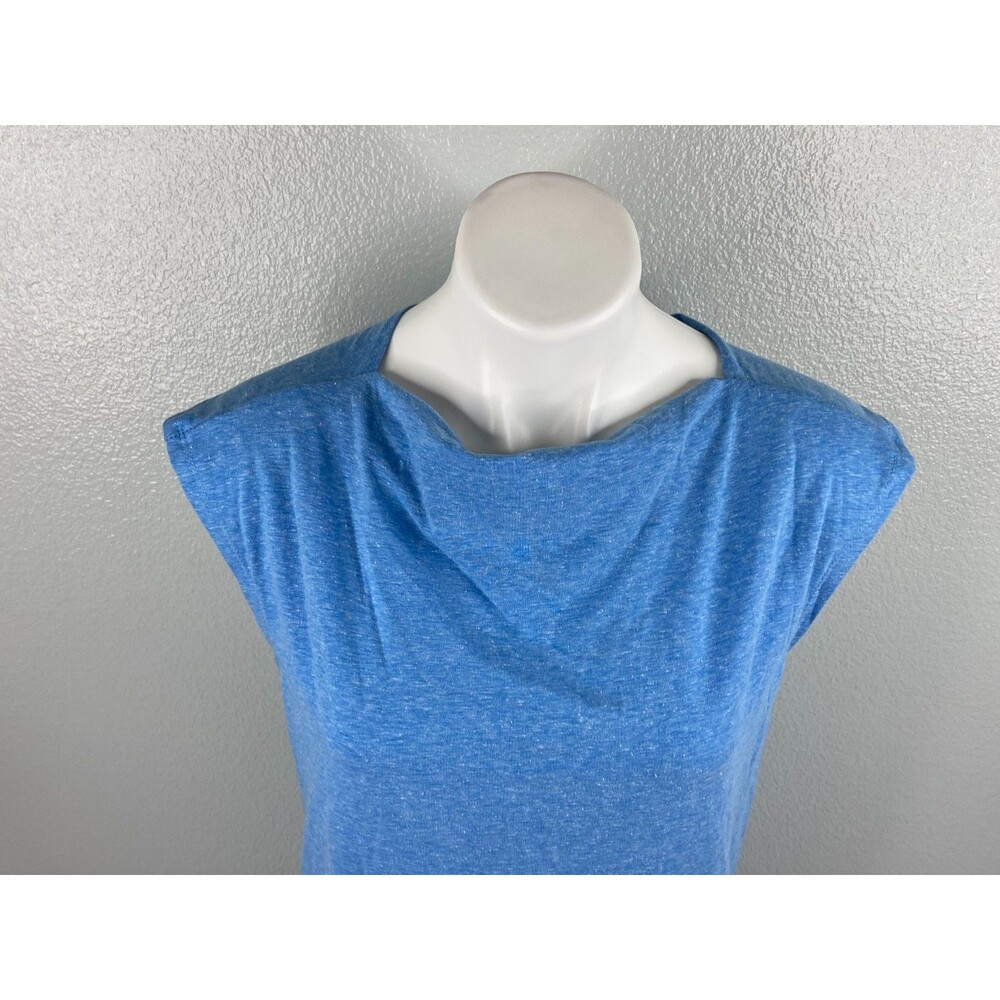 Culture Code Women Medium Blue Blouse Sleeveless Twist Strap Back NWT - Picture 2 of 8